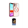 ieg™ iPhone 11 Kılıf Nova Işık Özel Seri - Siyah Buffer Hayalet Cam Ekran Koruyucu