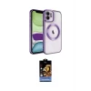 ieg™ iPhone 11 Kılıf Nova Işık Özel Seri - Siyah Buffer Hayalet Cam Ekran Koruyucu
