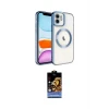 ieg™ iPhone 11 Kılıf Nova Işık Özel Seri - Siyah Buffer Hayalet Cam Ekran Koruyucu