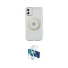 ieg™ iPhone 11 Kılıf Pusula Form - Siyah 3D Antistatik Cam Ekran Koruyucu