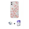 ieg™ iPhone 11 Kılıf Pusula Form - Siyah Bilvis 5in1 3D Magic Cam Ekran Koruyucu + Pers Alüminyum Kamera Lens - GI