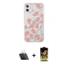 ieg™ iPhone 11 Kılıf Pusula Form - Siyah Buffer Cam Ekran Koruyucu + Kamera Lens Koruma Cam - SF