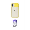 ieg™ iPhone 11 Kılıf Vadi Çizgi - Siyah Bilvis 5in1 3D Magic Cam Ekran Koruyucu
