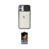 ieg™ iPhone 11 Kılıf Vadi Çizgi - Siyah Buffer Hayalet Cam Ekran Koruyucu