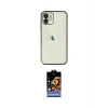 ieg™ iPhone 11 Kılıf Vadi Minimal - Siyah Buffer Hayalet Cam Ekran Koruyucu