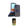 ieg™ iPhone 11 Kılıf Yörünge Çizgi - Siyah Buffer Cam Ekran Koruyucu