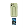 ieg™ iPhone 11 Pro Kılıf Akış Doku - Siyah 34D Izgaralı Cam