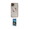 ieg™ iPhone 11 Pro Kılıf Pusula Form - Siyah 34D Izgaralı Cam
