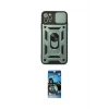 ieg™ iPhone 11 Pro Max Kılıf Ahenk Klasik - Siyah 34D Izgaralı Cam