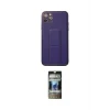 ieg™ iPhone 11 Pro Max Kılıf Akış Doku - Siyah 34D Hayalet Izgaralı Cam