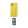 ieg™ iPhone 11 Pro Max Kılıf Akış Doku - Siyah 34D Hayalet Izgaralı Cam