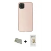 ieg™ iPhone 11 Pro Max Kılıf Kozmos Yansıma Özel Seri - Siyah Mat Seramik Nano Ekran Koruyucu + Rainbow Kamera Lens Koruma Cam - GD