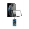 ieg™ iPhone 11 Pro Max Kılıf Nova Asil Özel Seri - Siyah 18D Cam Ekran Koruyucu