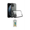 ieg™ iPhone 11 Pro Max Kılıf Nova Asil Özel Seri - Siyah Polymer Nano Ekran Koruyucu