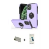 ieg™ iPhone 11 Pro Max Kılıf Odak Form Prime - Şeffaf Pasifik Cam Ekran Koruyucu + Rainbow Kamera Lens Koruma Cam - GD