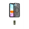 ieg™ iPhone 11 Pro Max Kılıf Siluet Minimal Prime - Siyah Joko Magic 5D Hayalet Cam