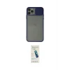 ieg™ iPhone 11 Pro Max Kılıf Vadi Çizgi - Şeffaf Pasifik Cam Ekran Koruyucu