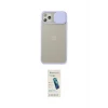 ieg™ iPhone 11 Pro Max Kılıf Vadi Çizgi - Şeffaf Pasifik Cam Ekran Koruyucu