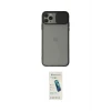 ieg™ iPhone 11 Pro Max Kılıf Vadi Çizgi - Şeffaf Pasifik Cam Ekran Koruyucu