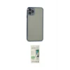 ieg™ iPhone 11 Pro Max Kılıf Vadi Minimal - Siyah 20D Premium Cam Ekran Koruyucu