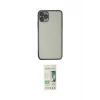 ieg™ iPhone 11 Pro Max Kılıf Vadi Minimal - Siyah 20D Premium Cam Ekran Koruyucu