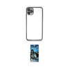ieg™ iPhone 11 Pro Max Kılıf Vadi Minimal - Siyah 34D Izgaralı Cam