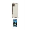 ieg™ iPhone 11 Pro Max Kılıf Yankı Serisi - Siyah 34D Izgaralı Cam