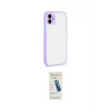 ieg™ iPhone 12 Kılıf Ahenk Çizgi Serisi - Şeffaf Pasifik Cam Ekran Koruyucu