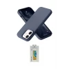 ieg™ iPhone 12 Kılıf Ahenk Serisi - Siyah Polymer Nano Ekran Koruyucu