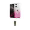 ieg™ iPhone 12 Kılıf Eksen Minimal Özel Seri - Siyah Joko Magic 5D Hayalet Cam