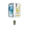 ieg™ iPhone 12 Kılıf Kozmos Doku - Siyah Joko Magic 5D Hayalet Cam