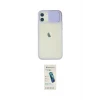 ieg™ iPhone 12 Kılıf Vadi Çizgi - Şeffaf Pasifik Cam Ekran Koruyucu