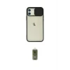 ieg™ iPhone 12 Kılıf Vadi Çizgi - Siyah Joko Magic 5D Hayalet Cam