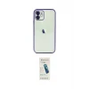 ieg™ iPhone 12 Kılıf Vadi Minimal - Şeffaf Pasifik Cam Ekran Koruyucu