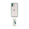 ieg™ iPhone 12 Kılıf Vadi Minimal - Şeffaf Pasifik Cam Ekran Koruyucu