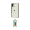 ieg™ iPhone 12 Kılıf Vadi Minimal - Siyah Polymer Nano Ekran Koruyucu