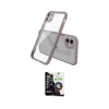 ieg™ iPhone 12 Mini Kılıf Nova Asil Özel Seri - Şeffaf Temperli Cam Ekran Koruyucu