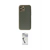ieg™ iPhone 12 Pro Kılıf Ahenk Işık - Şeffaf Uv Polymer Nano Ekran Koruyucu