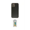 ieg™ iPhone 12 Pro Kılıf Ahenk Işık - Siyah Polymer Nano Ekran Koruyucu