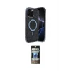 ieg™ iPhone 12 Pro Kılıf Eksen Çizgi - Siyah 34D Hayalet Izgaralı Cam