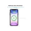 İEG® Iphone 12 Pro Kılıf Kamera Lens Korumalı Magsafe Destekli Şeffaf Darbe Emici Sert Kapak