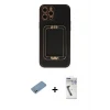 ieg™ iPhone 12 Pro Kılıf Kozmos Minimal Prime - Şeffaf Uv Polymer Nano Ekran Koruyucu + Shine Kamera Lens Koruma Cam - GS