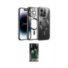 ieg™ iPhone 12 Pro Kılıf Nova Işık Özel Seri - Siyah 360 Mat Full Body Arka Koruyucu