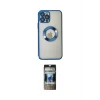 ieg™ iPhone 12 Pro Kılıf Pusula Form - Siyah 34D Hayalet Izgaralı Cam