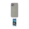 ieg™ iPhone 12 Pro Max Kılıf Ahenk Çizgi Serisi - Siyah 34D Izgaralı Cam