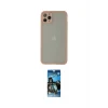 ieg™ iPhone 12 Pro Max Kılıf Ahenk Çizgi Serisi - Siyah 34D Izgaralı Cam
