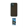 ieg™ iPhone 12 Pro Max Kılıf Ahenk Çizgi Serisi - Siyah 34D Izgaralı Cam