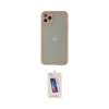 ieg™ iPhone 12 Pro Max Kılıf Ahenk Çizgi Serisi - Siyah Joko 5D Cam