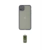 ieg™ iPhone 12 Pro Max Kılıf Ahenk Çizgi Serisi - Siyah Joko Magic 5D Hayalet Cam
