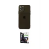 ieg™ iPhone 12 Pro Max Kılıf Ahenk Doku - Şeffaf Temperli Cam Ekran Koruyucu